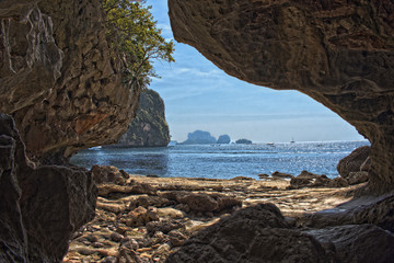 Seaview from Ao Phra Nang Grotto, Krabi, Thailand