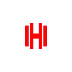 Fototapeta premium H letter logo design vector template