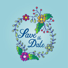 Save the date card design