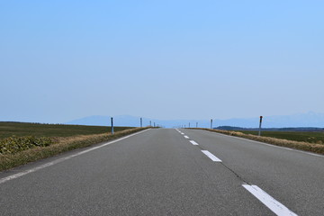 Fototapeta premium 日本 北海道 エサヌカ線