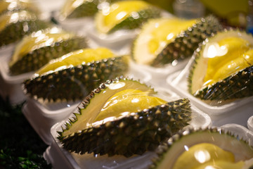 Fototapeta na wymiar King of fruits, Durian is tropical fruit of southeast asia.