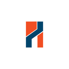 Fototapeta premium H letter logo design vector template
