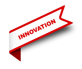 red vector banner innovation