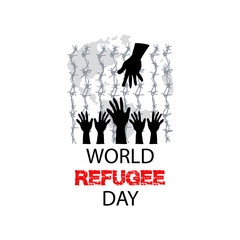 World Refugee Day poster design