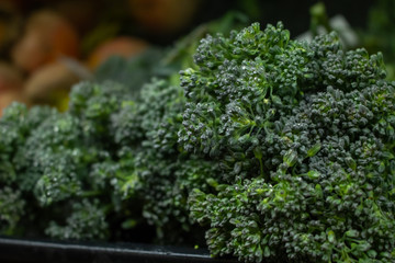 The texture of the broccolini florets
