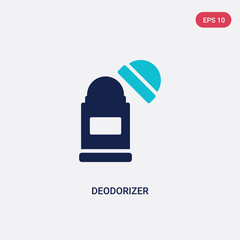 two color deodorizer vector icon from cleaning concept. isolated blue deodorizer vector sign symbol can be use for web, mobile and logo. eps 10