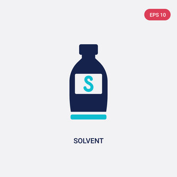 two color solvent vector icon from cleaning concept. isolated blue solvent vector sign symbol can be use for web, mobile and logo. eps 10