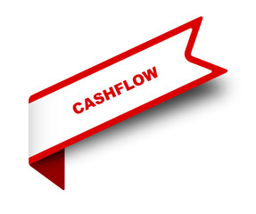 red vector banner cashflow