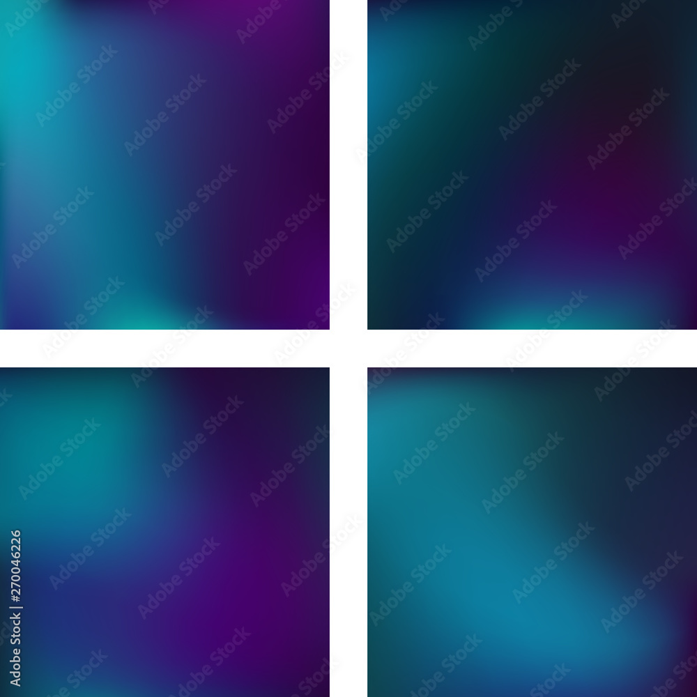 Poster set with abstract blurred backgrounds. vector illustration. modern geometrical backdrop. abstract te