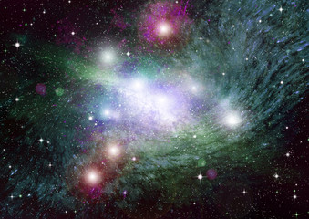 galaxy in a free space