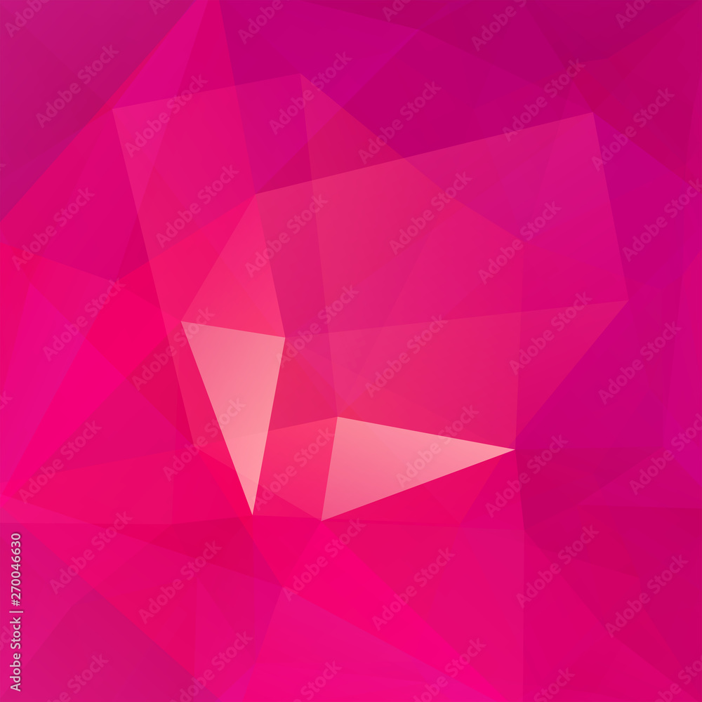 Poster abstract background consisting of pink triangles. geometric design for business presentations or web