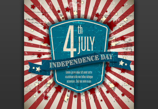 Independence Day Digital Flyer Layout