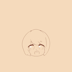 baby girl vector illustration