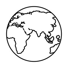 Obraz premium world planet earth icon vector illustration