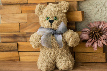 teddy bear in a box