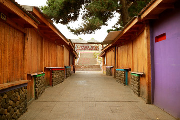 Perspective View of the Artisan Alley at El Calafate, Patagonia, Argentina