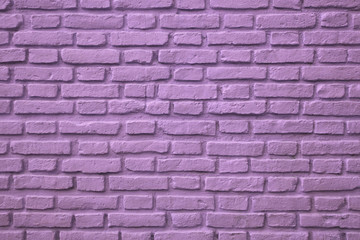 Purple Colored Old Brick Wall for Background or Banner