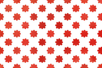 Watercolor red flowers.