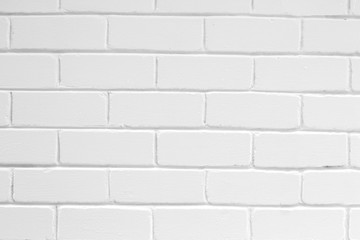 White brick wall texture for background, brickwork