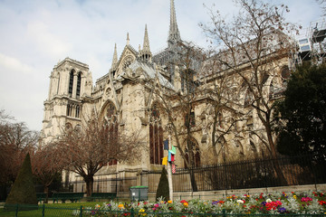 Famous Paris church Notre-Dame - 270052091