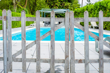 Fence in the garden 