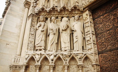 Famous Paris church Notre-Dame - 270054033