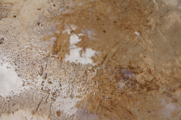 sidewalk wet after rain - water texture on the floor