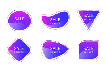 Pink Blue clear crystal premium banner on white background, elegant glossy element vector design,free form shape for decoration and advertisement