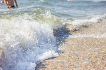 waves on the beach