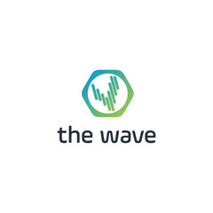 Water Wave symbol and icon Logo Template vector 