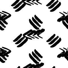 Obraz premium Hand painted watercolor stain seamless pattern.