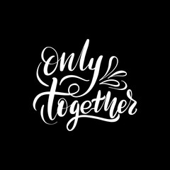 lettering only together