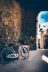 Romantic Bicycle with flowers