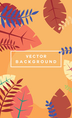Summer abstract banner. Seasonal design. Vector illustration.