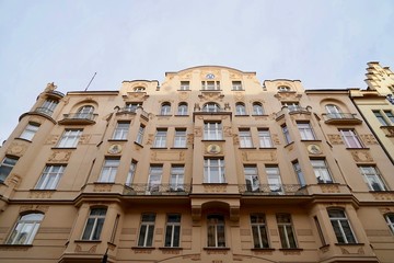 Fototapeta premium Jugendstilfassade in Prag