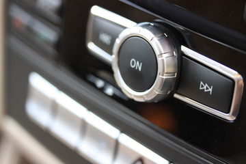 Vehicle dashboard ON button