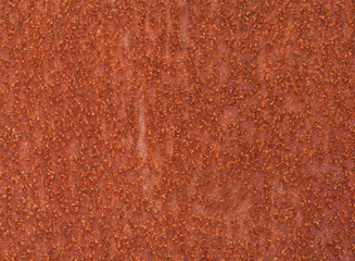 Rusty patterns on metal close-up
