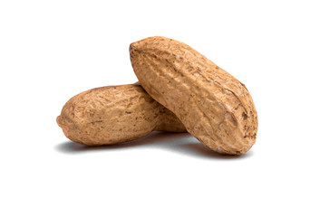 Detail of peanuts with peel