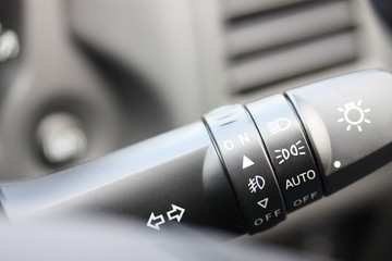 Vehicle lights and indicator stalk