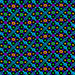 Obraz premium Have Fun Text Multicolored Pattern