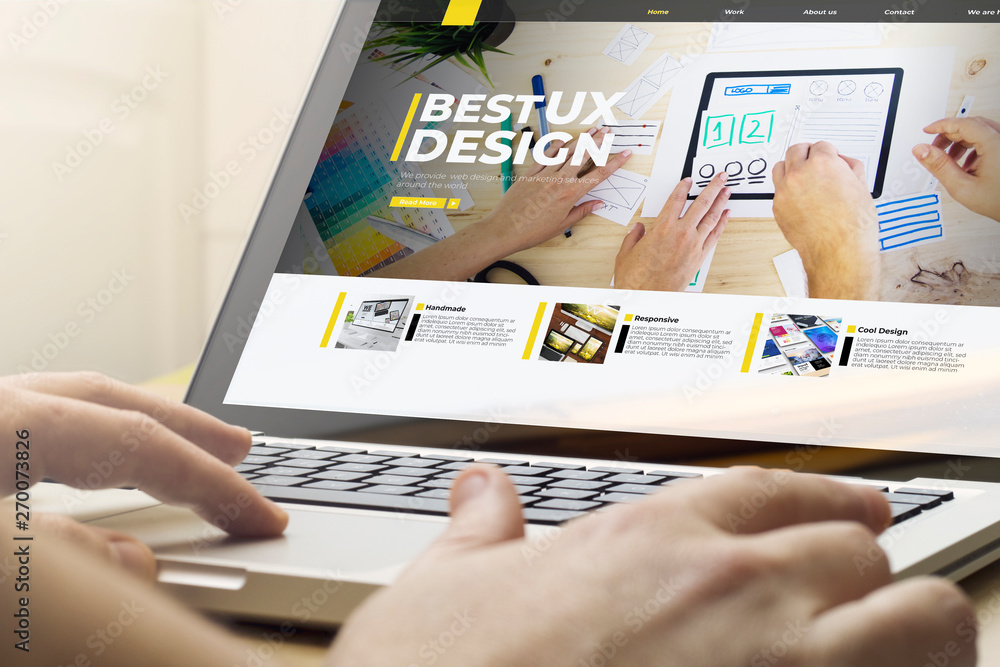Poster home computing ux design website