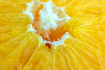 macro of texture orange fruit .Close up flesh of orange.
