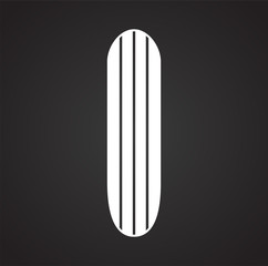 Surfboard icons on background for graphic and web design. Simple vector sign. Internet concept symbol for website button or mobile app.