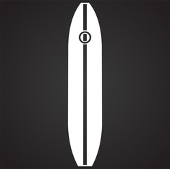 Surfboard icons on background for graphic and web design. Simple vector sign. Internet concept symbol for website button or mobile app.