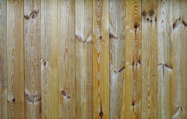 New wooden fence