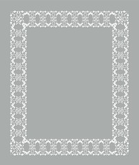 white vintage frame