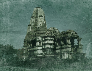 Shikhara crowning temple as mount Kailash for Shiva