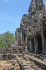 Fototapeta na wymiar A view of Angkor Thom temple in Siem Reap, Cambodia