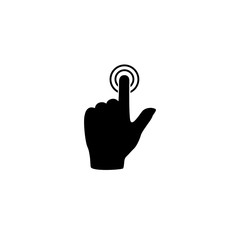 Touch hand, vector best flat icon on white background
