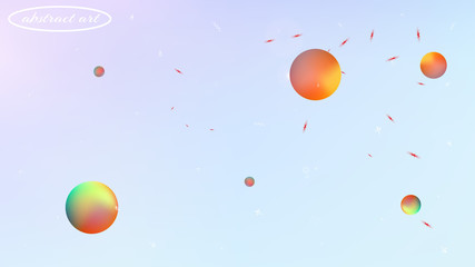 Fototapeta premium Colorful abstract space background picture blur.